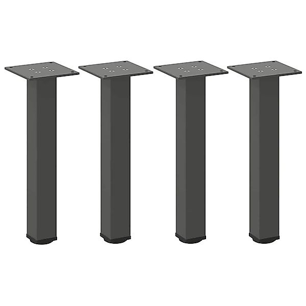 vidaXL Tischbein Couchtischbeine 4 Stk. Anthrazit günstig online kaufen