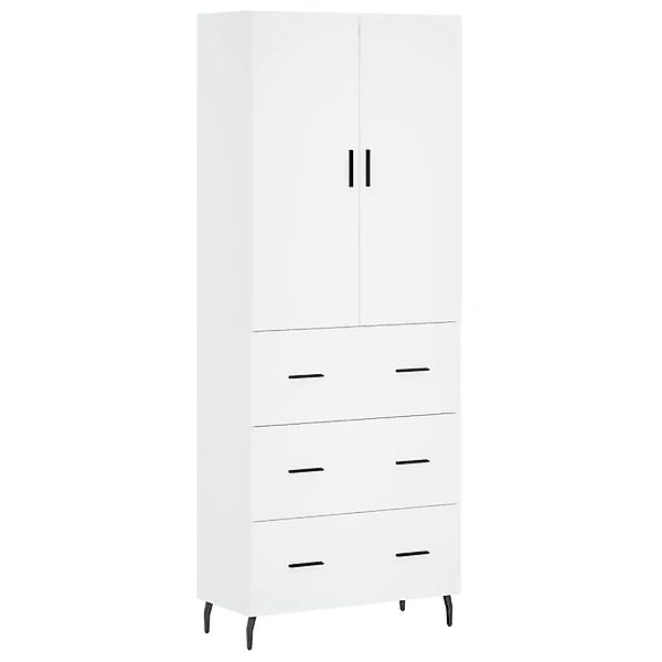vidaXL Highboard Weiß 69,5x34x180 cm Holzwerkstoff 3195859 günstig online kaufen