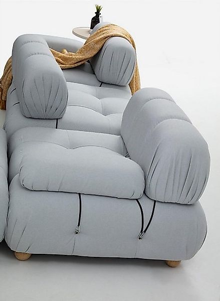 Xlmoebel Ecksofa Eckcouch Gewebe Wohnzimmer Möbel Eck Grau Trend Polyester günstig online kaufen