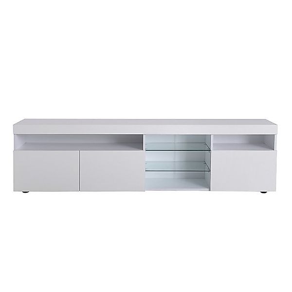 MODFU TV-Schrank mit LED-Leuchten (mit LED-Beleuchtung (3 Schranktüren) Var günstig online kaufen