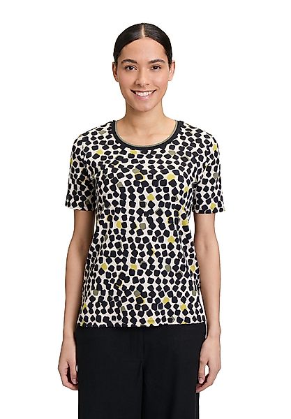 Betty Barclay Kurzarmshirt "Damen Basic Shirt mit Print" 1 Stk. tlg. Rippbü günstig online kaufen