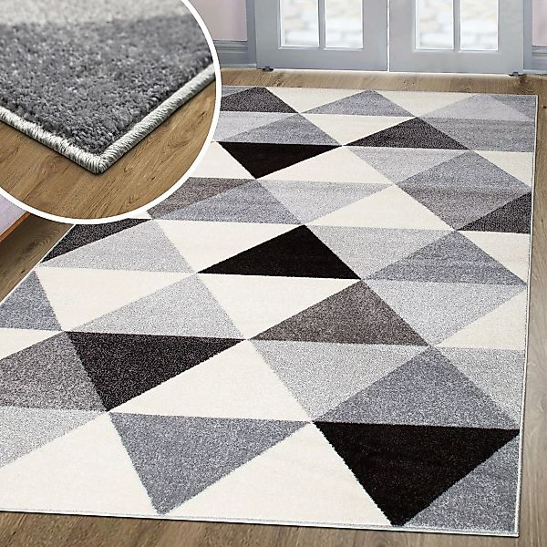 my home Teppich Berlad Geo, rechteckig, günstig online kaufen