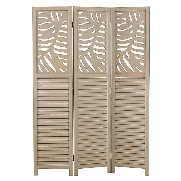 Homestyle4u 3-tlg. Paravent in Braun 120x170 cm 2042 günstig online kaufen