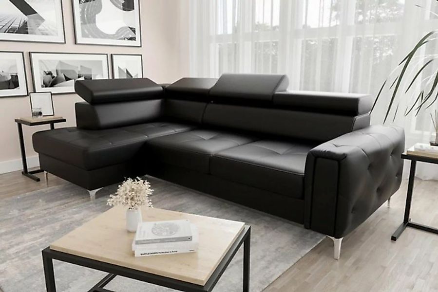 JVmoebel Ecksofa Ledersofa L-Form Couch Wohnzimmer Ecke Design, Made in Eur günstig online kaufen