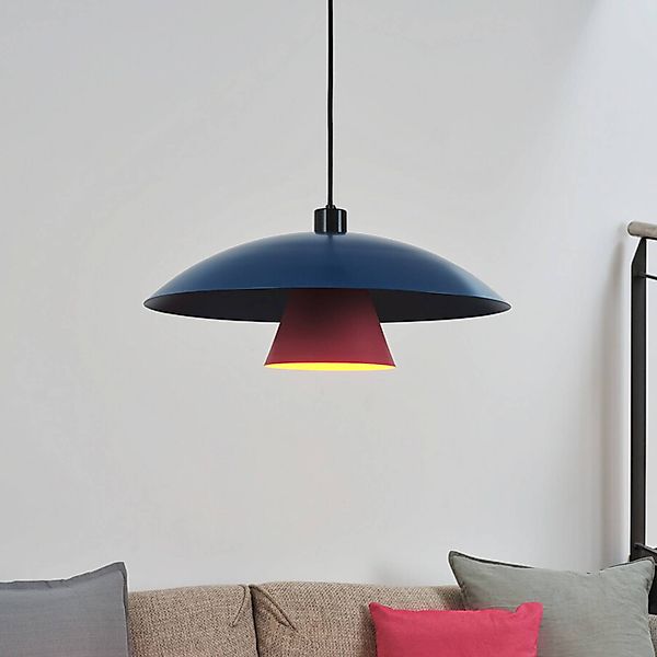OSRAM Hängelampe Decor Flying Mushroom blau/pink, Stahl, E27 günstig online kaufen