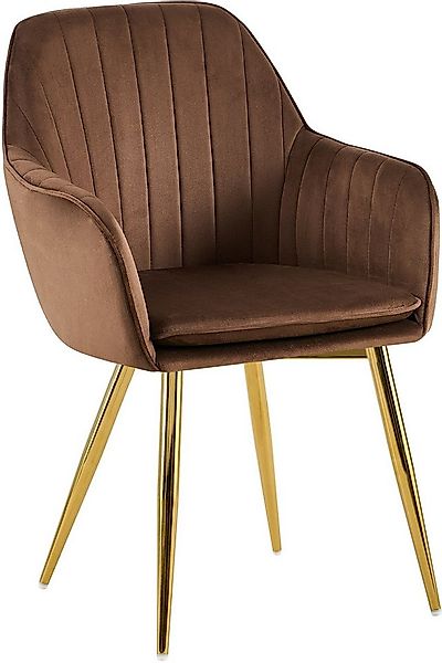 CLP Esszimmerstuhl Esszimmerstuhl Cheryl Samt Belastbarkeit von max. 150 KG günstig online kaufen