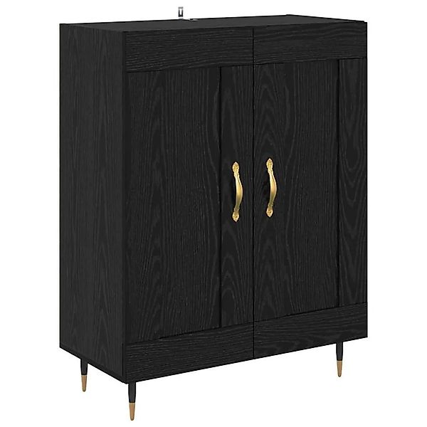vidaXL Sideboard Schwarz Eichen-Optik 69,5 x 34 x 90 cm Holzwerkstoff 88159 günstig online kaufen