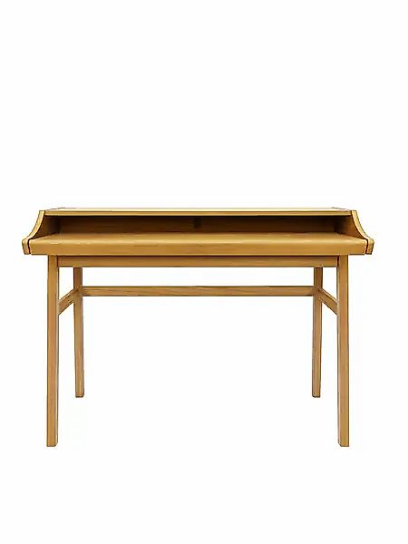 Woodman Schreibtisch »Carteret«, edles Holzfurnier aus Eiche, Gestell Massi günstig online kaufen