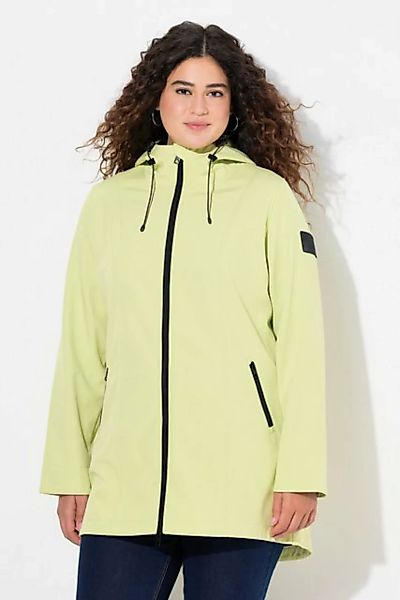 Ulla Popken Softshelljacke HYPRAR Long-Softshelljacke wasserabweisend A-Lin günstig online kaufen