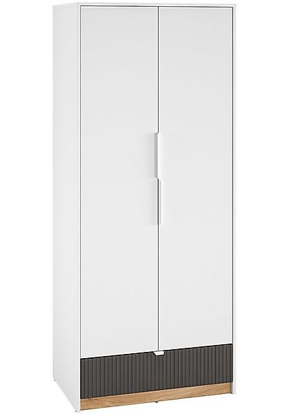 Marmex Möbel Kleiderschrank Torino 02 Zweitüriger mit Regal und Kleiderstan günstig online kaufen