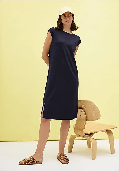 Jersey-Kleid in Unifarbe günstig online kaufen
