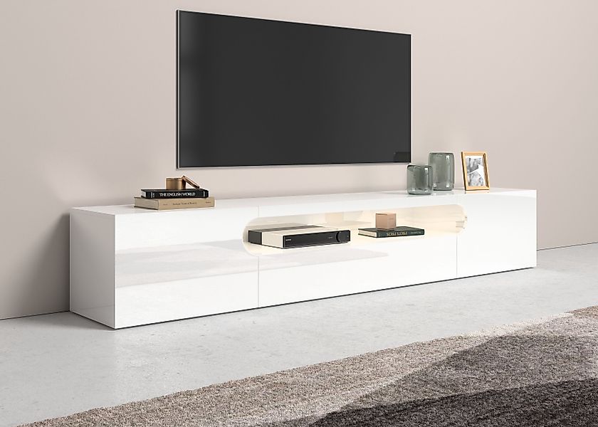INOSIGN Lowboard Real,TV-Kommode,TV-Möbel,Breite 240cm kompl. hochglanz günstig online kaufen
