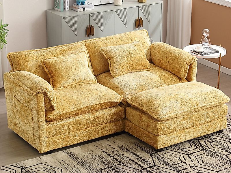 KLAM HOME Sofa Loungesofa Modernes 2-Sitzer-Sofa günstig online kaufen