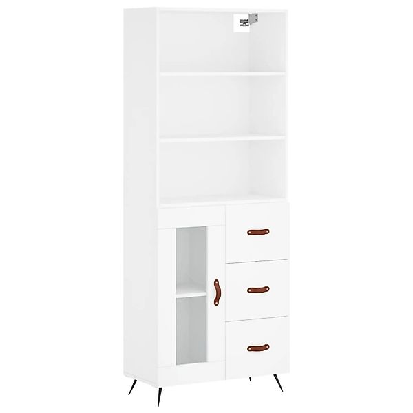 vidaXL Highboard Weiß 69,5x34x180 cm Holzwerkstoff 3189477 günstig online kaufen