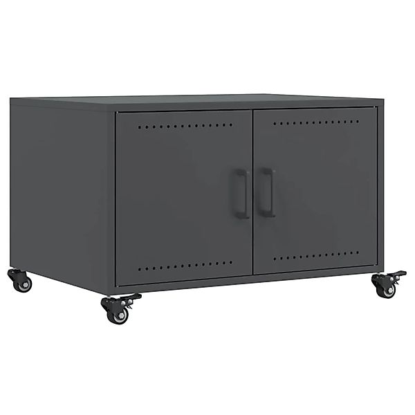 vidaXL Couchtisch Anthrazit 68x50x43,5 cm Kaltgewalzter Stahl 846688 günstig online kaufen