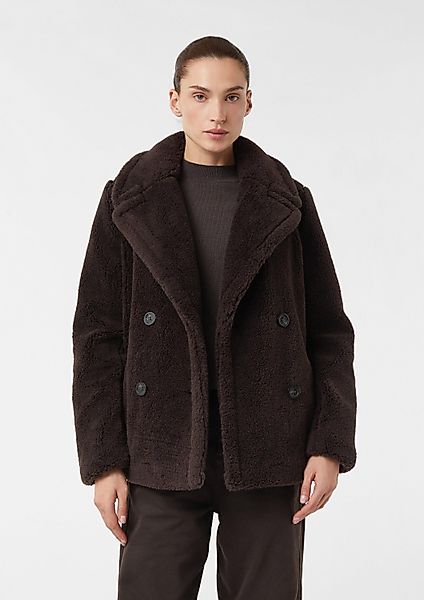 comma Winterjacke Outdoor-Jacke Jacke aus Teddyplüsch günstig online kaufen