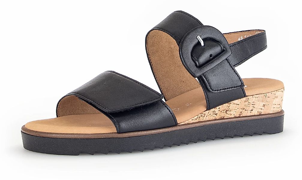 Gabor GENUA Keilsandalette, Riemchensandale, Sommerschuh, Komfortschuh günstig online kaufen