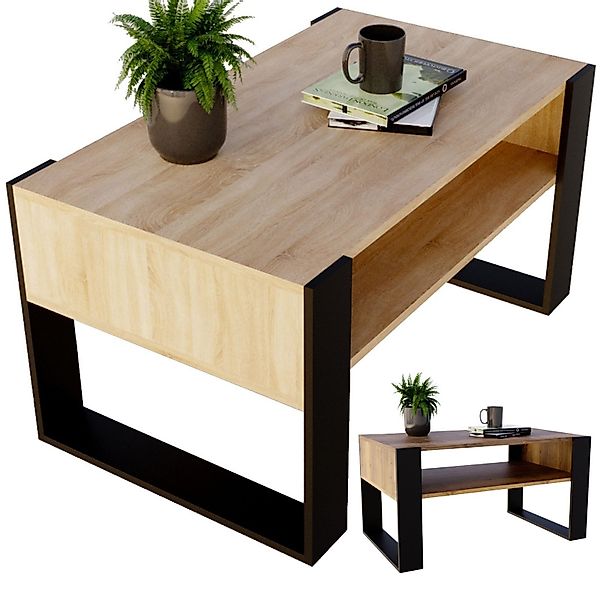 CraftPAK Couchtisch Wohnzimmer Tisch für Couch günstig online kaufen