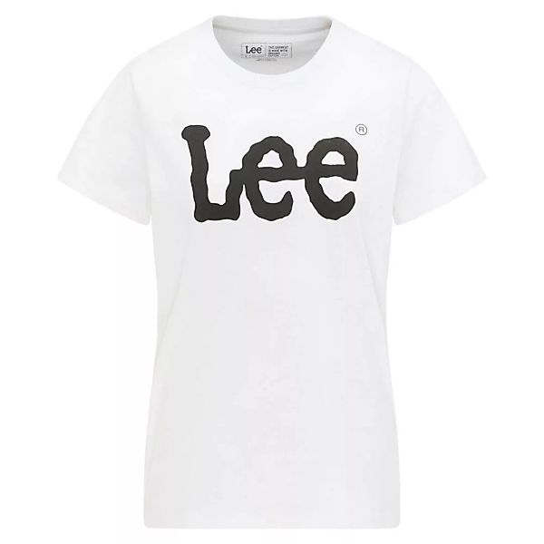 Lee Logo Kurzärmeliges T-shirt L White günstig online kaufen