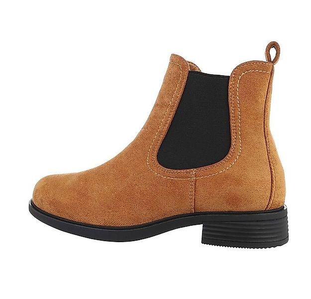Ital-Design Damen Chelsea Elegant Stiefelette (71312930) Blockabsatz Chelse günstig online kaufen