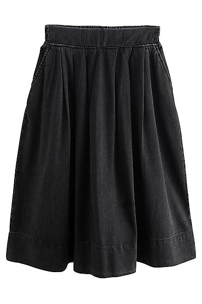 Next Midirock Mittellanger Jeansrock in A-Linie 100 % Baumwolle (1-tlg) günstig online kaufen