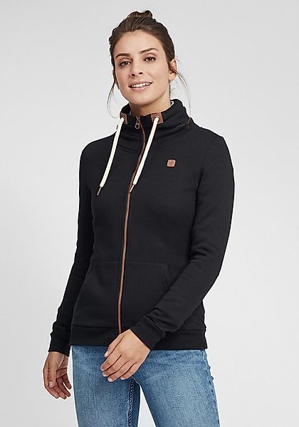 OXMO Sweatjacke OXVicky Moderne Sweatshirtjacke mit Stehkragen und Kordel günstig online kaufen