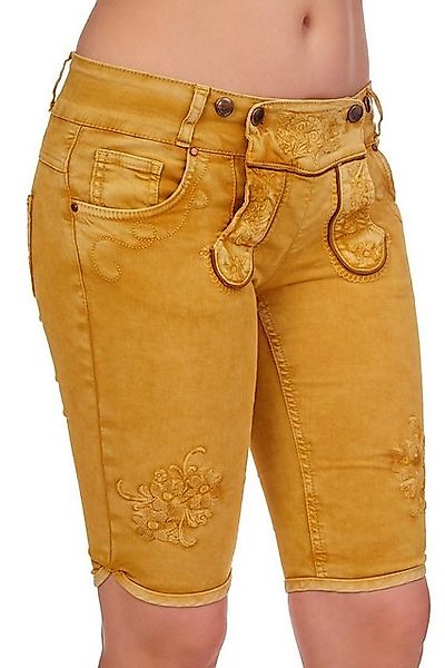 Hangowear Trachtenjeans Trachtenjeans Damen - OVIDA Bermuda - senfgelb, wei günstig online kaufen
