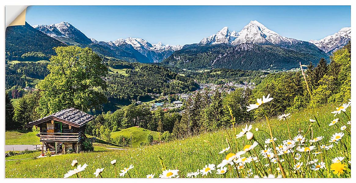 Artland Wandbild "Landschaft in den Bayerischen Alpen", Berge, (1 St.), als günstig online kaufen