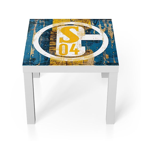 DEQORI Couchtisch 'Wappen Schalke 04', Glas günstig online kaufen