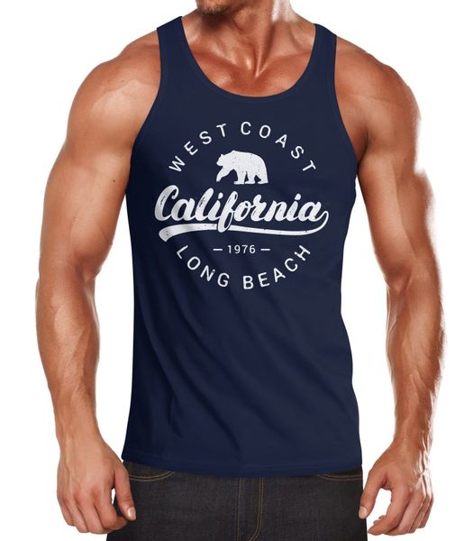 Neverless Tanktop Herren Tank-Top California Republic günstig online kaufen