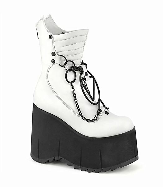 KERA-303 Gothic Plateaustiefel - Weiß | Demonia  (Schuhgröße: EUR 42) günstig online kaufen