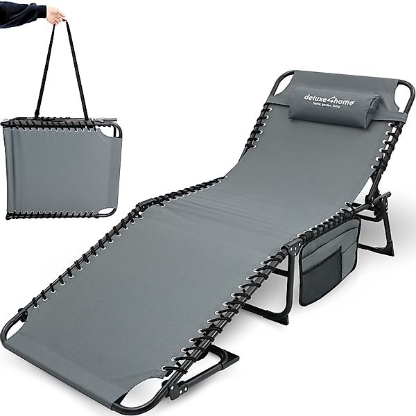 deluxe4home Gartenliege Sonnenliege 5-stufig Verstellbar I günstig online kaufen
