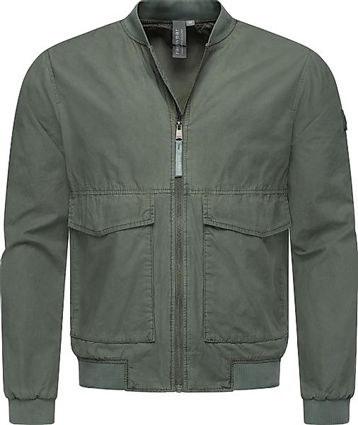 Ragwear Bomberjacke "Daq" ohne Kapuze lässige Herren Jacke kurz mit Rippstr günstig online kaufen
