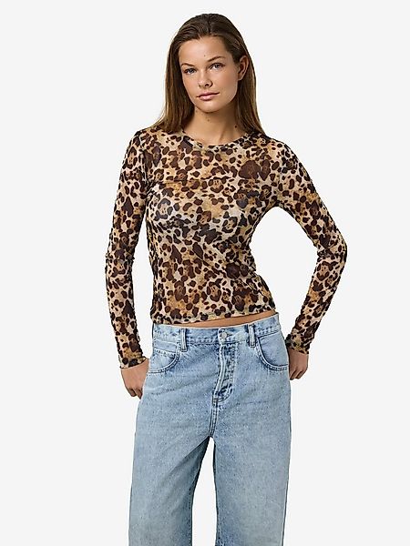 Noisy may Netzshirt NMJUDITH L/S MESH TOP BG NOOS transparent günstig online kaufen