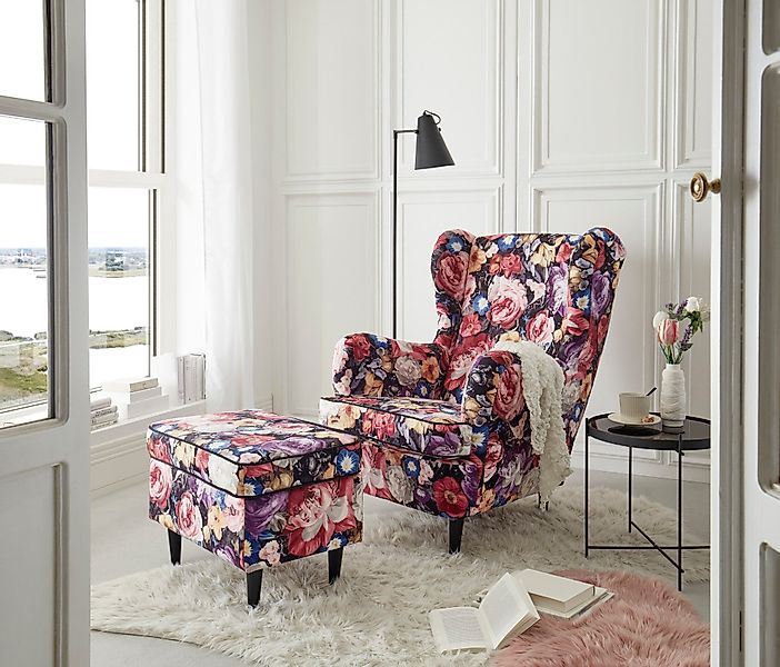 ED EXCITING DESIGN Ohrensessel Laurel, mit günstig online kaufen