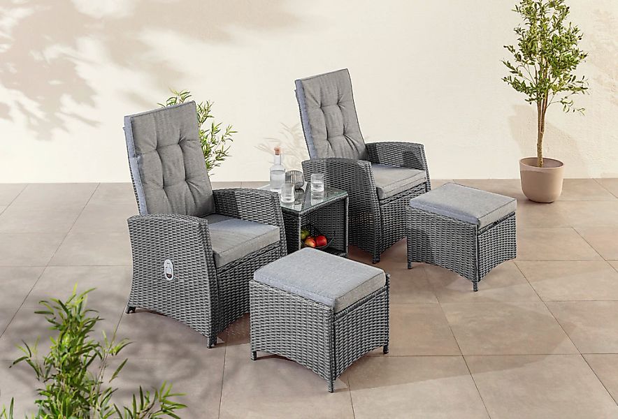 KONIFERA Garten-Essgruppe ""New Paris"" Set, 2 Sessel, Rückenlehne verstell günstig online kaufen