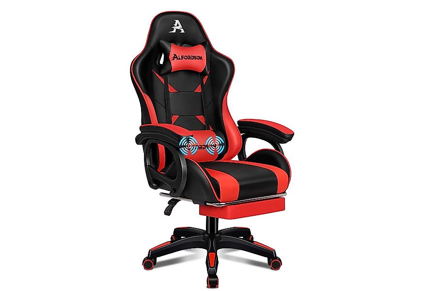 ALFORDSON Gaming-Stuhl mit Massage-Lendenkissen, X-Large, 5 Massagemodi, US günstig online kaufen