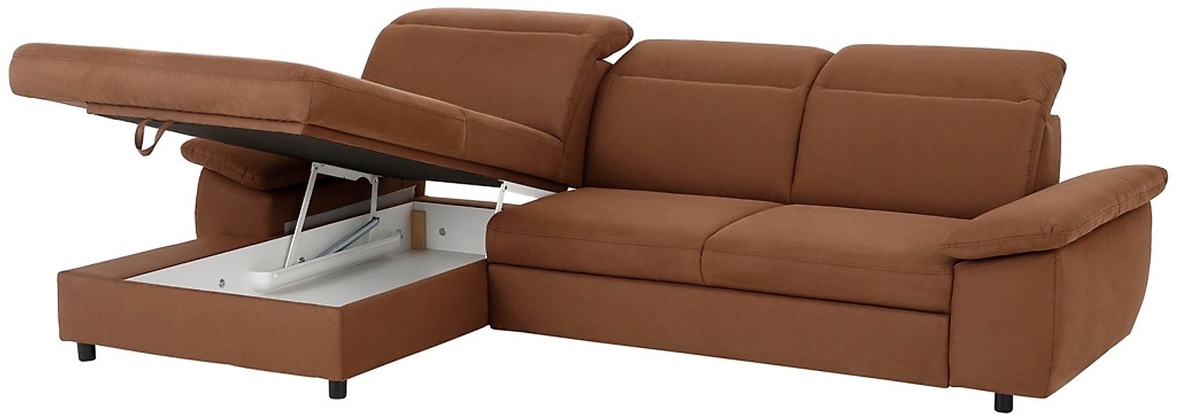 Home affaire Ecksofa »Mauritius L-Form« mit Kopfteil- und Armlehnverstellun günstig online kaufen