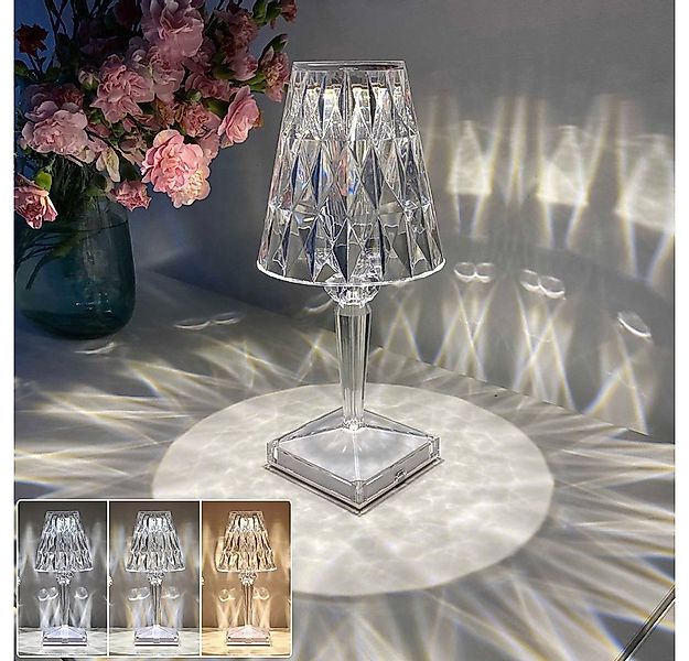 Sunicol Salzkristall-Tischlampe Kristall Nachttischlampe, Touch Dimmbare, U günstig online kaufen