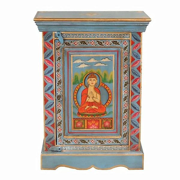 Oriental Galerie Mehrzweckschrank Tibet Wandschrank Buddha Tenzin Türkis 75 günstig online kaufen