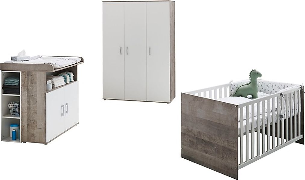 Home affaire Babyzimmer-Komplettset »Henning« Set, inkl. Lattenrost, 5 Stk. günstig online kaufen