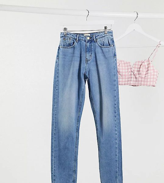 Only Tall – Blaue Mom-Jeans günstig online kaufen