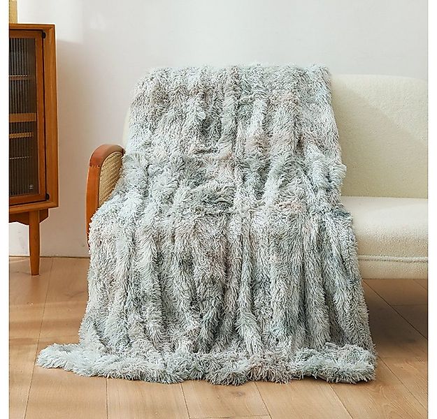 Wohndecke Kuscheldecke, Flauschige Decke, Wendedecke mit Langen Haaren, zgg günstig online kaufen