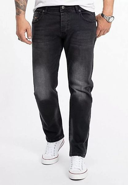 Rock Creek Straight-Jeans Herren Jeans Stonewashed Dunkelgrau RC-2280 günstig online kaufen