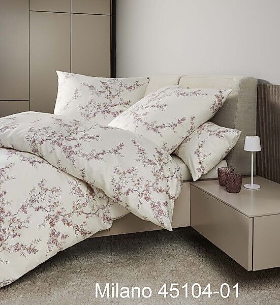 Janine Janine Mako-Satin Bettwäsche MILANO 45104 rosa beere Größe:  155x200 günstig online kaufen