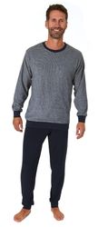 Normann Pyjama Herren langarm Frottee Schlafanzug günstig online kaufen