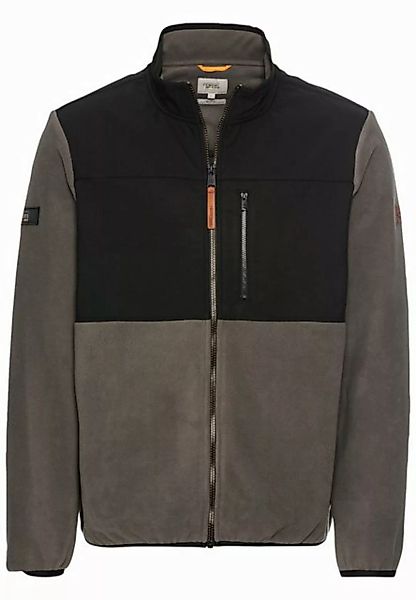 camel active Fleecejacke aus recyceltem Material Badge günstig online kaufen