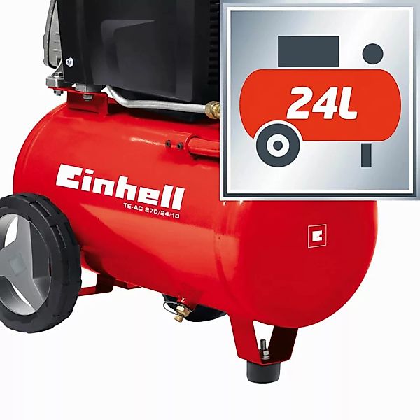 Einhell Luftkompressor 24 L Te-ac 270/24/10 günstig online kaufen