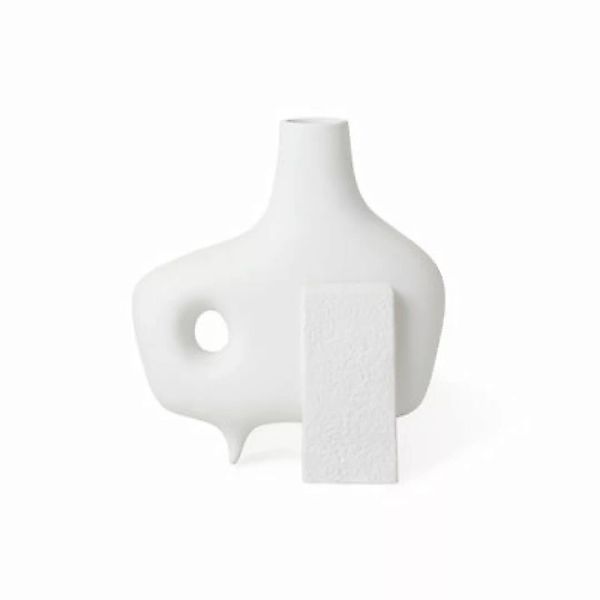 Vase Paradox Medium keramik weiß / Porzellan - H 25 cm - Jonathan Adler - W günstig online kaufen