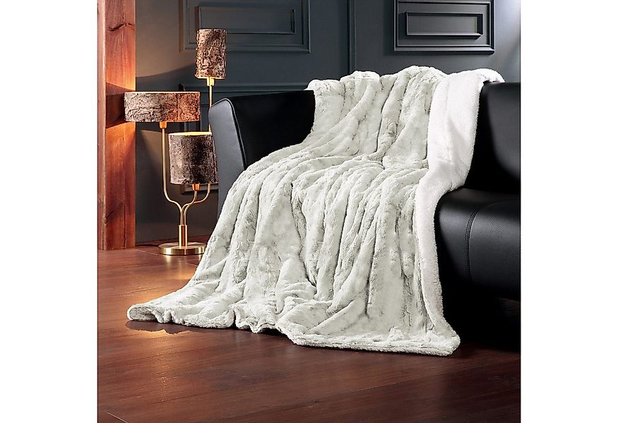 Wohndecke Luxus Kingston XXL, Delindo Lifestyle, XXL Kuscheldecke fürs Sofa günstig online kaufen